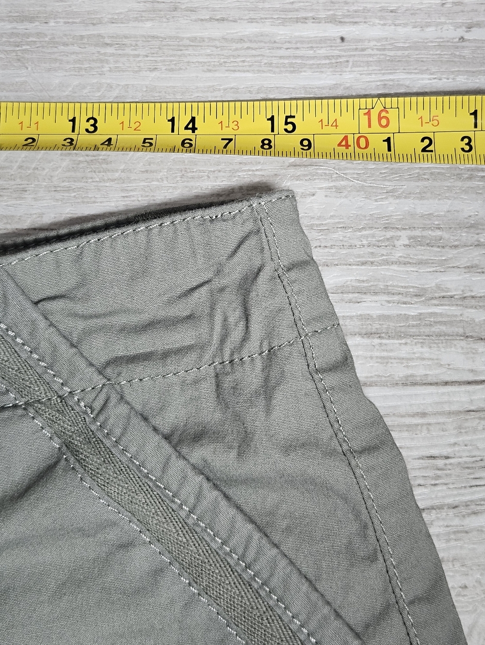 Democracy Utility Pants Womens 10 Green Convertible Cargo Flex Waist Gorpcore - Picture 3 of 12